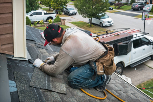 Professional Roof Replacement technician working in Mount Perry, OH